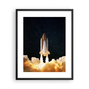 Poster în ramă neagră - Ad astra! - 40x50 cm