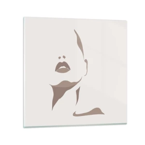 Tablou pe sticlă - Creată din lumină și umbră - 40x40 cm