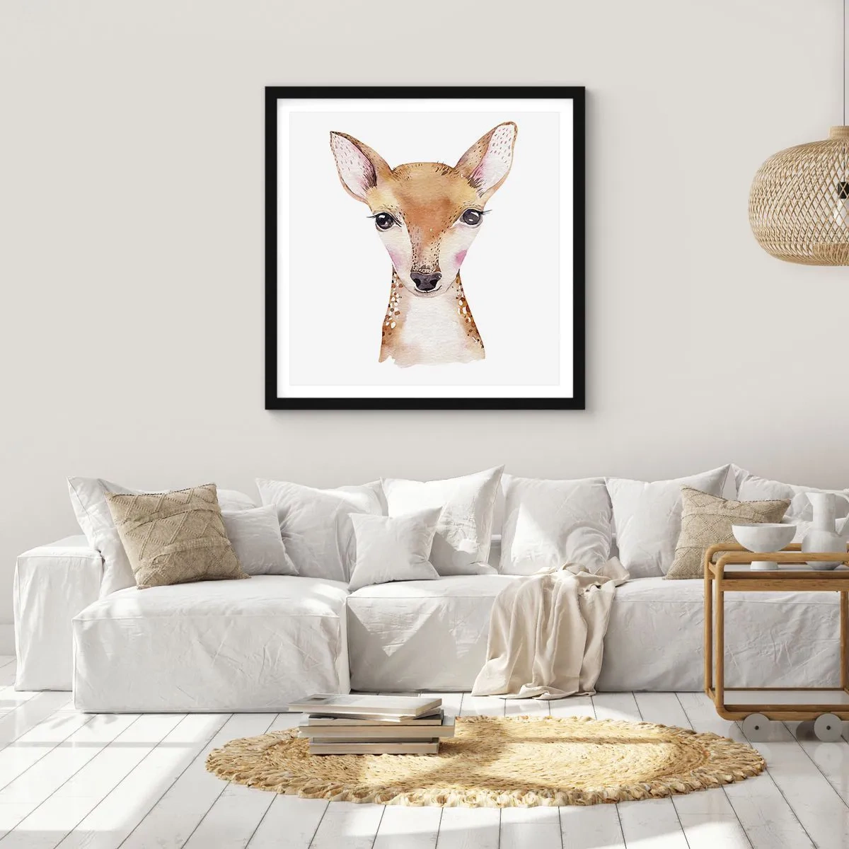 Poster în ramă neagră - Natura inocenței - 60x60 cm