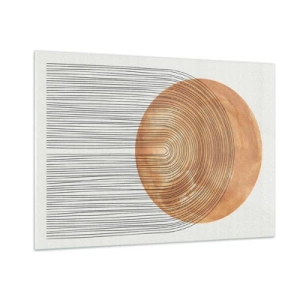 Tablou pe sticlă - Compoziția solară - 100x70 cm