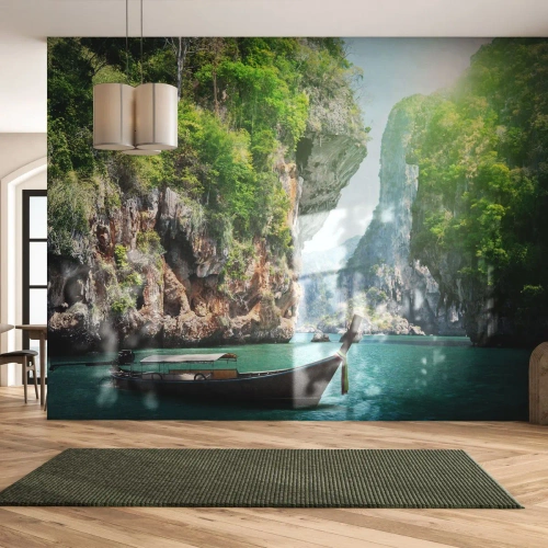 Tapet Premium Canvas - Invitație la o călătorie exotică - Peisaj, Tailanda, Mare - 350x256 cm