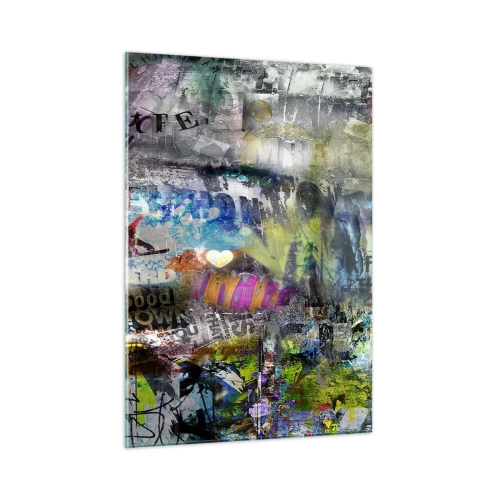Tablou pe sticlă - Colaj de amintiri - 50x70 cm