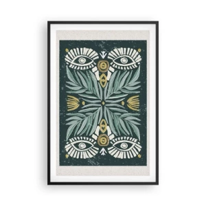 Poster în ramă neagră - Ca un decupaj folcloric - 61x91 cm