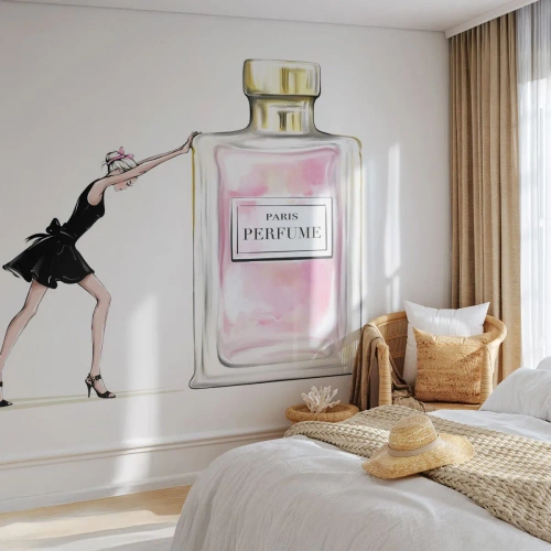 Tapet Premium Sand - Esența feminității - Femeie, Parfum, Modă - 200x140 cm