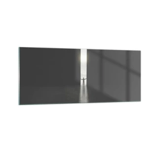 Tablou pe sticlă - Un pas spre un viitor luminos - 100x40 cm