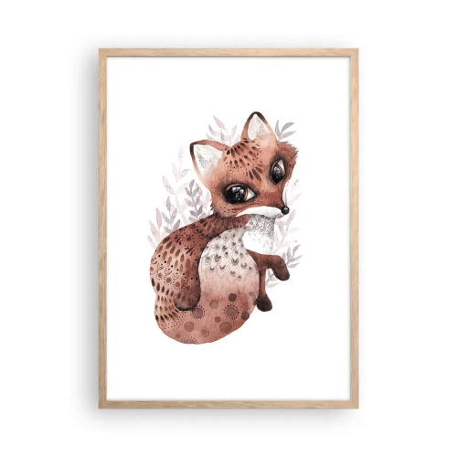 Poster în ramă de stejar deschis - Doar iubire - 50x70 cm