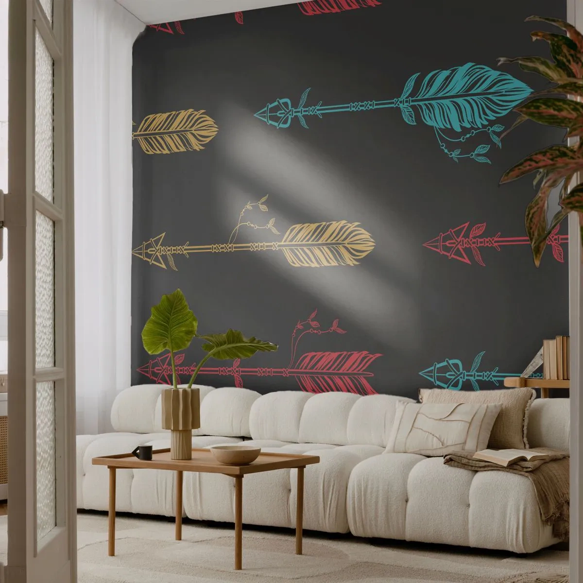 Tapet Standard Eco - În ordine - Abstracția, Boho, Săgeată - 400x280 cm