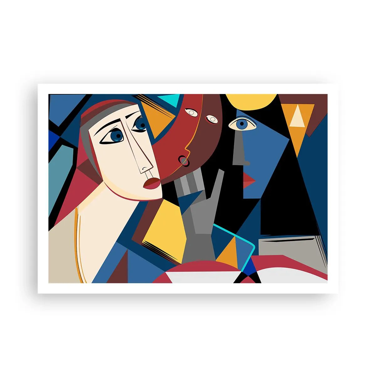 Poster - Discuția cubiștilor - 100x70 cm