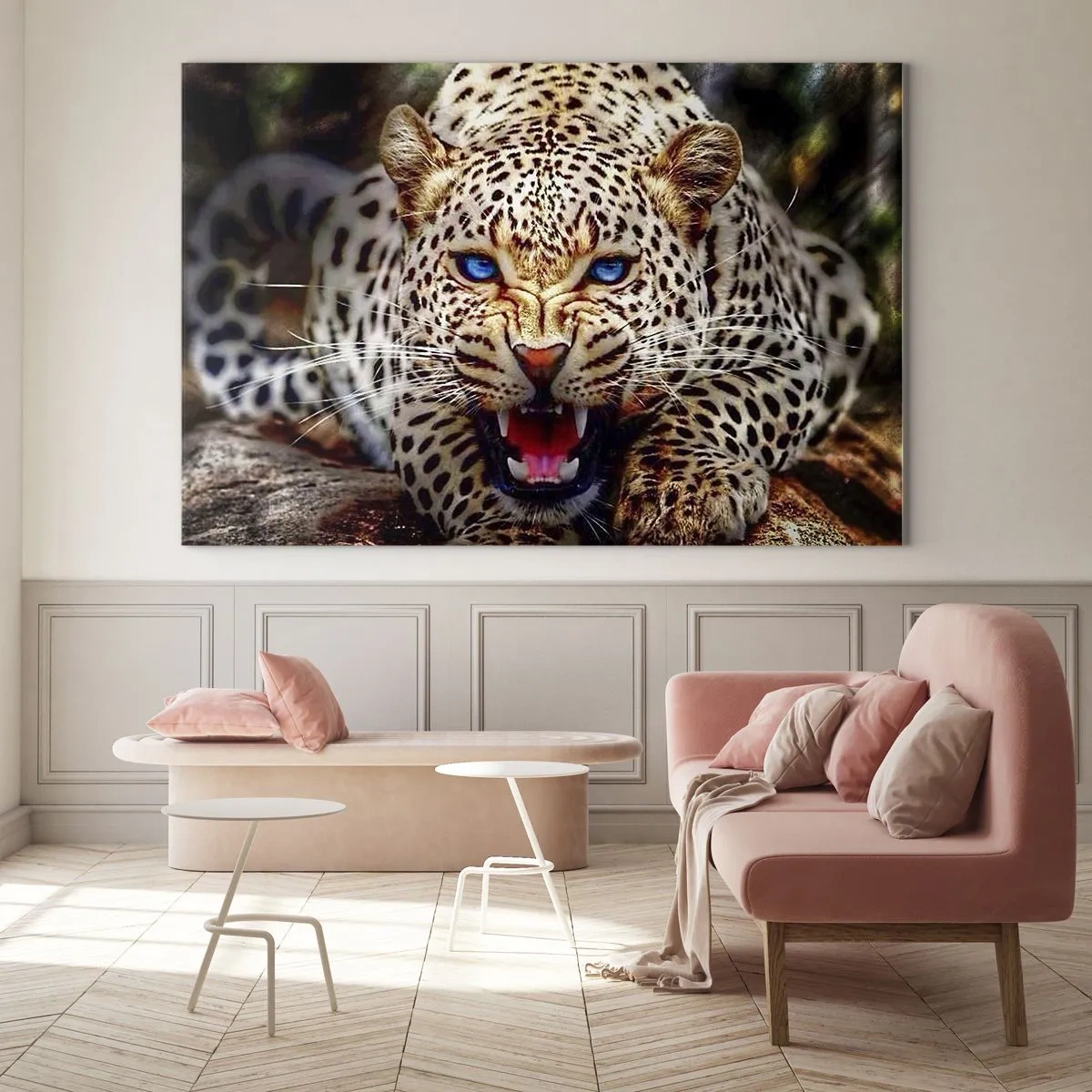 Tablou pe sticlă - Furie pură - 120x80 cm