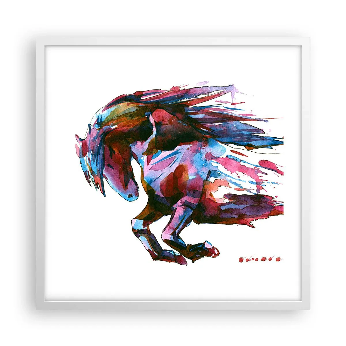 Poster în ramă albă - În exaltare - 50x50 cm