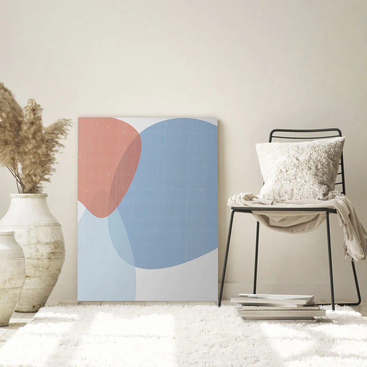 Tablou pe sticlă - Relații pastelate - 50x70 cm