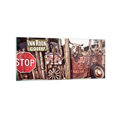 Tablou pe sticlă - Iar timpul s-a oprit - 120x50 cm