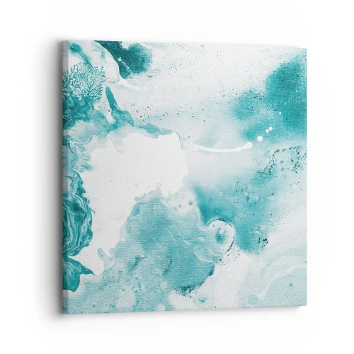 Tablou pe pânză - Câmpii inundabile de albastru - 30x30 cm