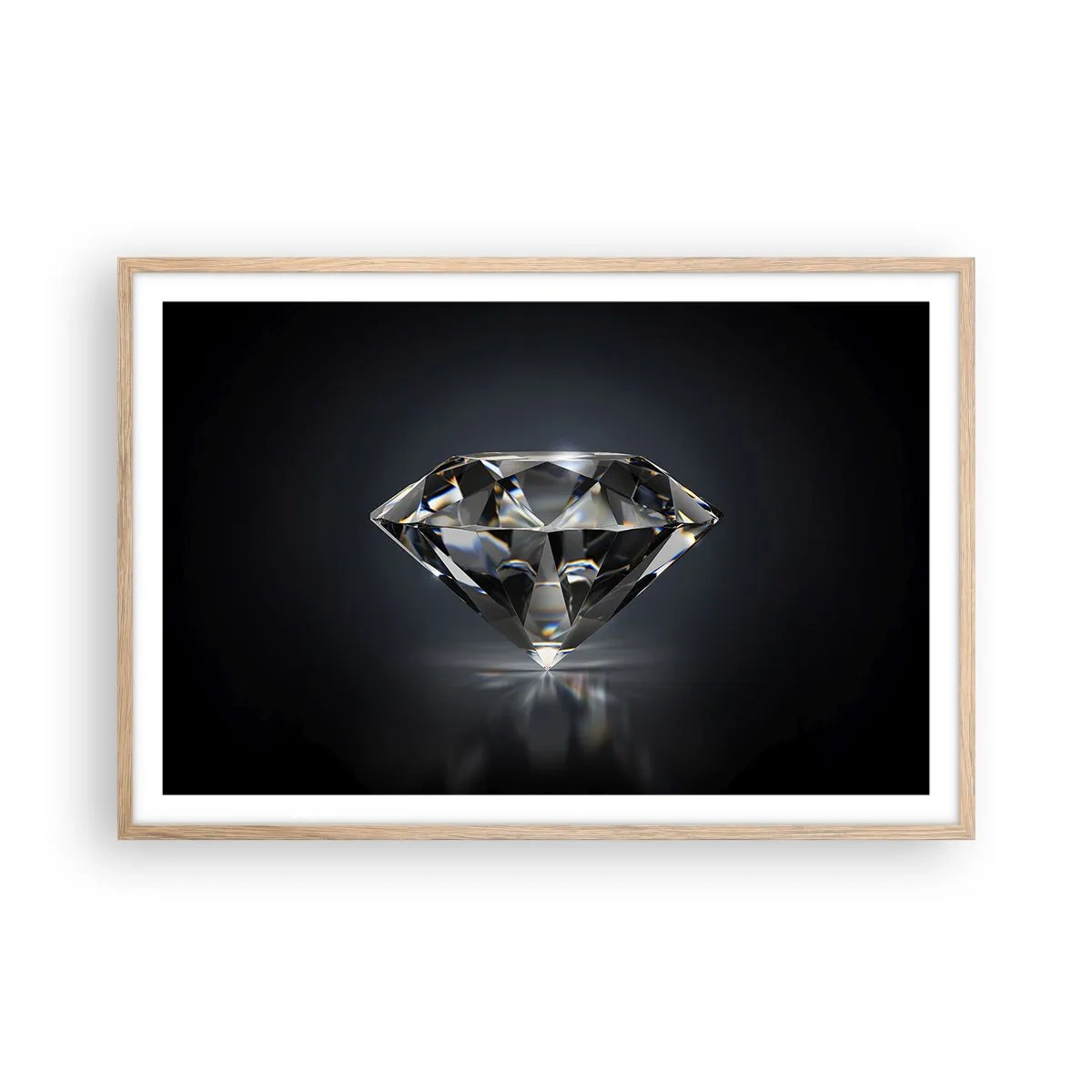 Poster în ramă de stejar deschis - Best girls friend - 91x61 cm