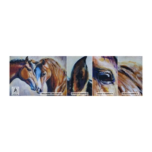 Mostră de Tapet Standard Eco - Două suflete apropiate - Abstracția, Cai, Natură - 100x30 cm