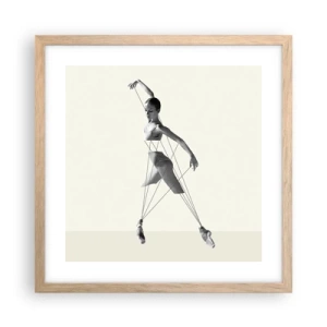 Poster în ramă de stejar deschis - Într-un teatru de lumină - 40x40 cm