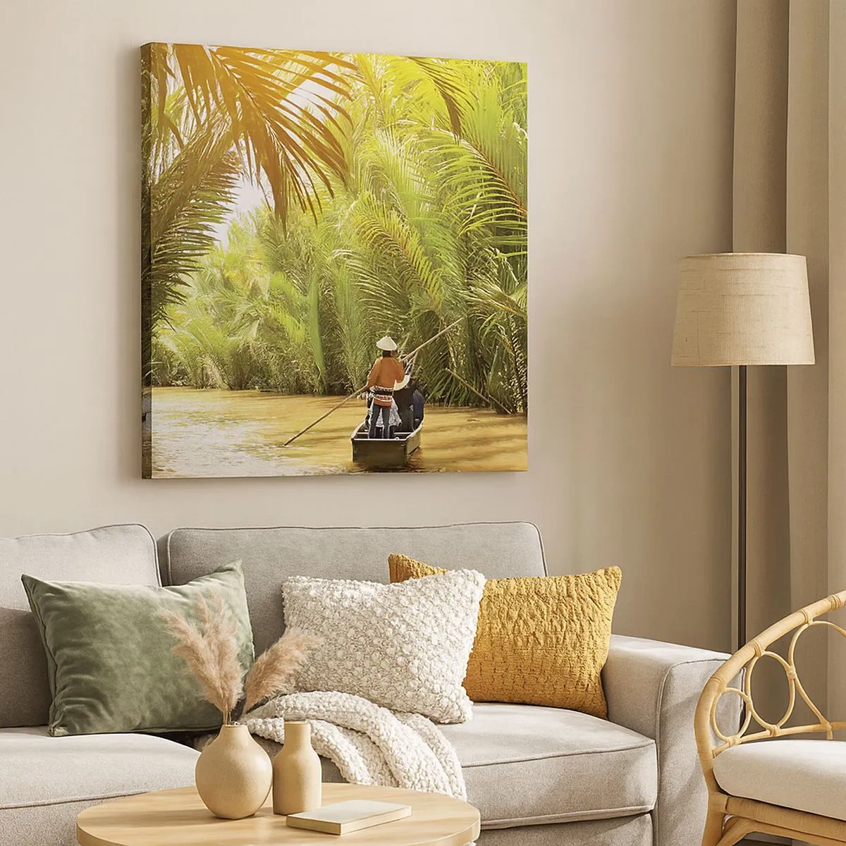 Tablou pe pânză - Prin cheile din palmieri - 30x30 cm