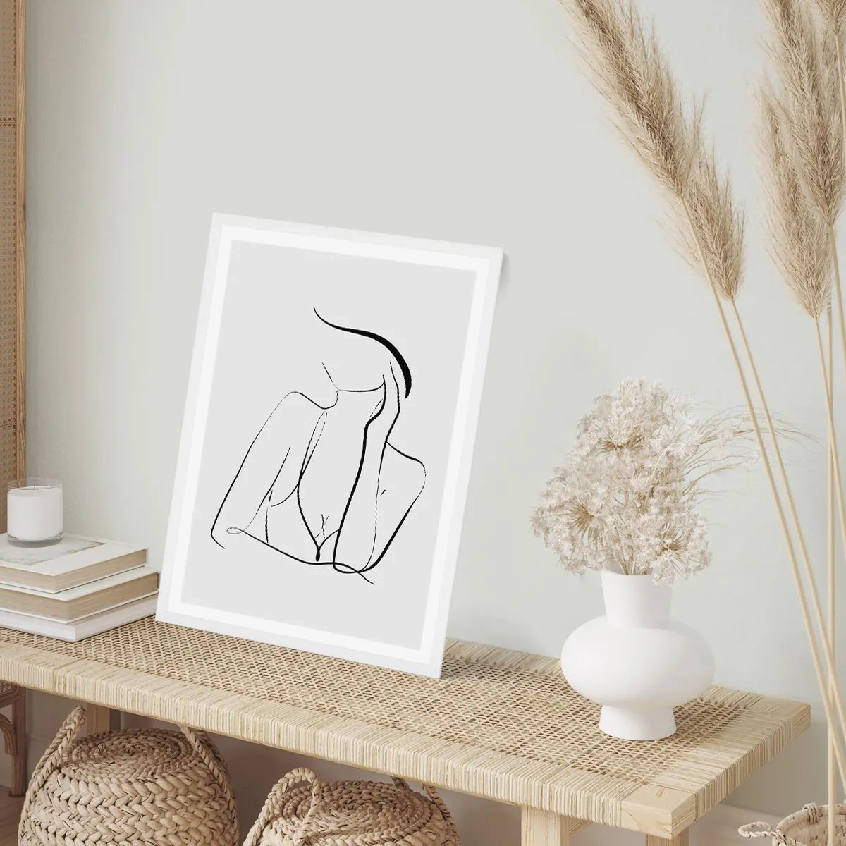 Poster în ramă albă - Pe valul unui vis - 50x70 cm