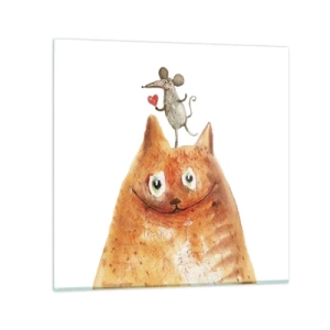 Tablou pe sticlă - Paradoxurile iubirii - 70x70 cm