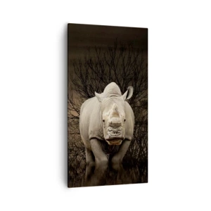 Tablou pe pânză - Albul împotriva naturii - 55x100 cm