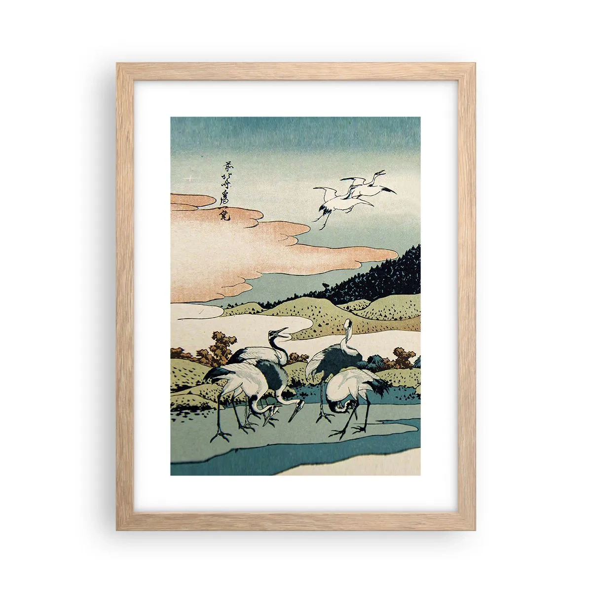Poster în ramă de stejar deschis - În mod japonez - 30x40 cm