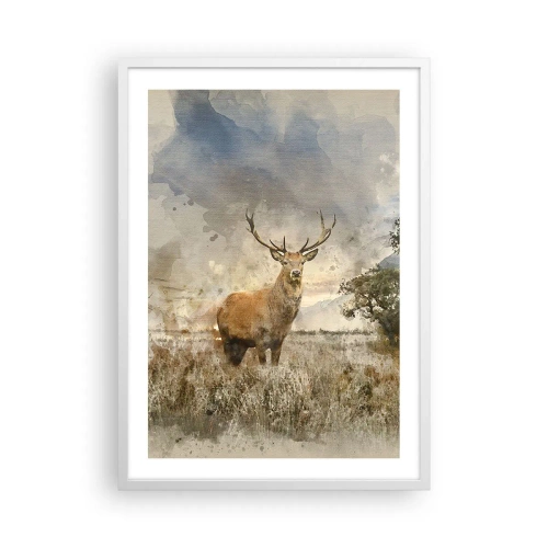 Poster în ramă albă - Demnitate - putere - măreție - 50x70 cm