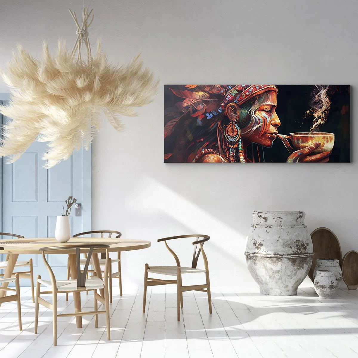 Tablou pe pânză - Ritual magic - 140x50 cm