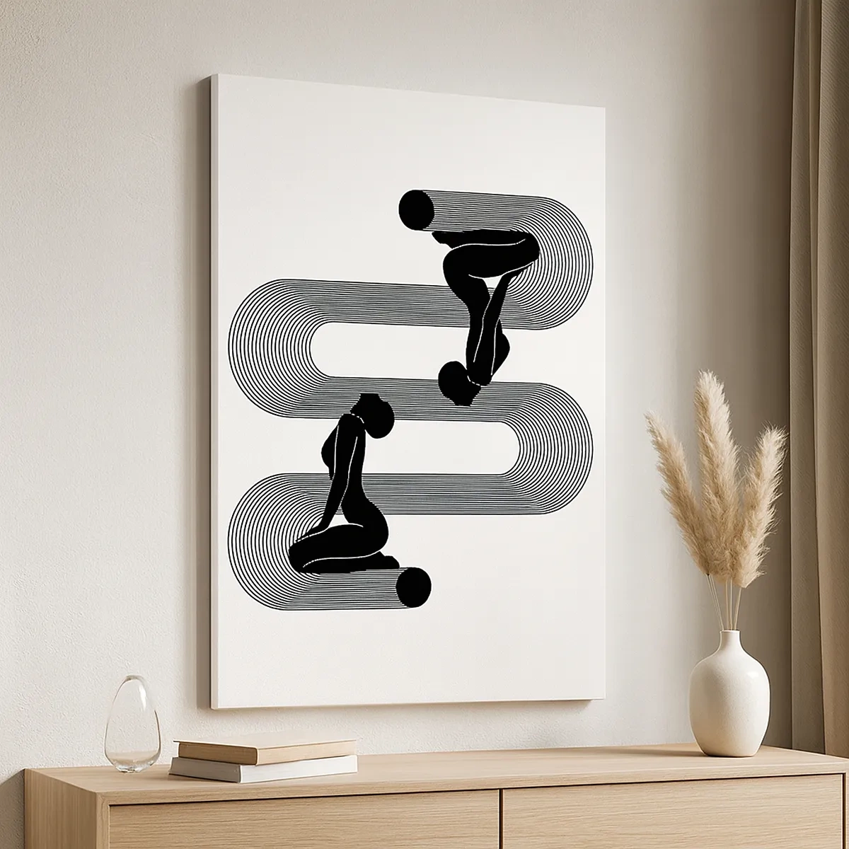 Tablou pe pânză - Simetrie senzuală - 50x70 cm