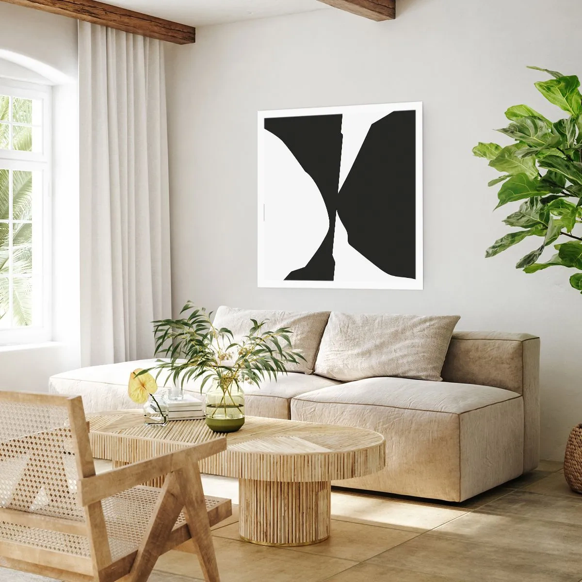 Poster - Pozitiv -negativ - 50x50 cm