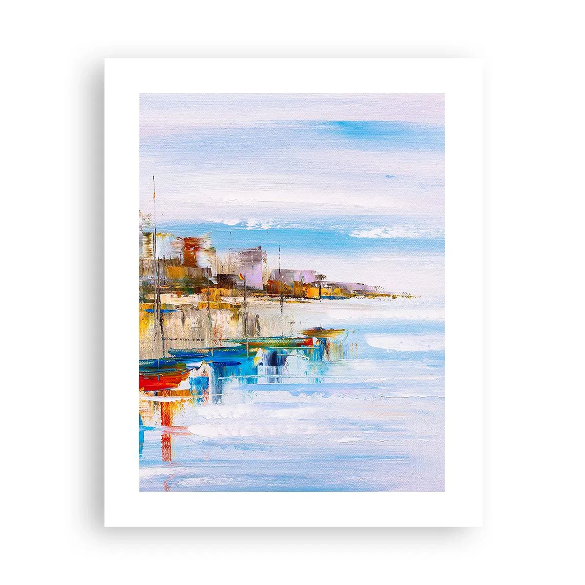 Poster - Port urban multicolor - 40x50 cm