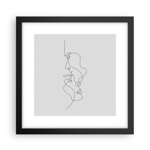 Poster în ramă neagră - Dorință vorace - 30x30 cm