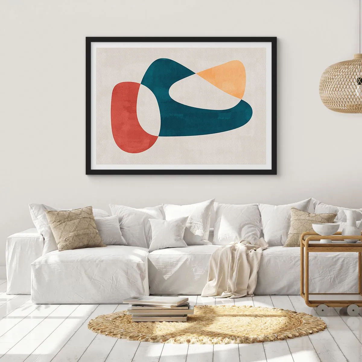 Poster în ramă neagră - Influențe și metamorfoze - 100x70 cm