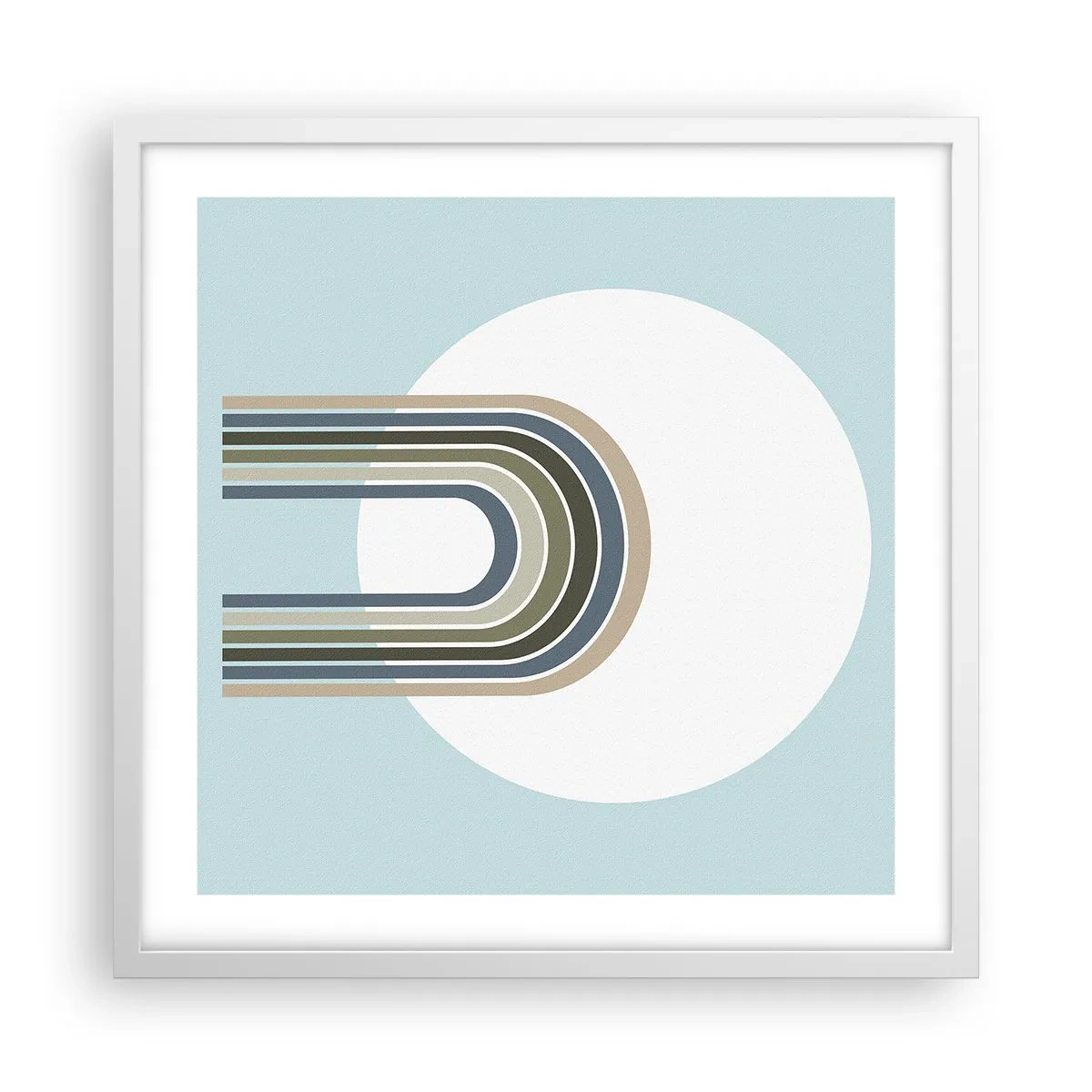 Poster în ramă albă - Atracție irezistibilă - 50x50 cm