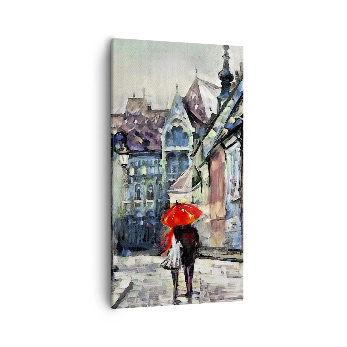 Tablou pe pânză - Ploaie pentru doi - 55x100 cm