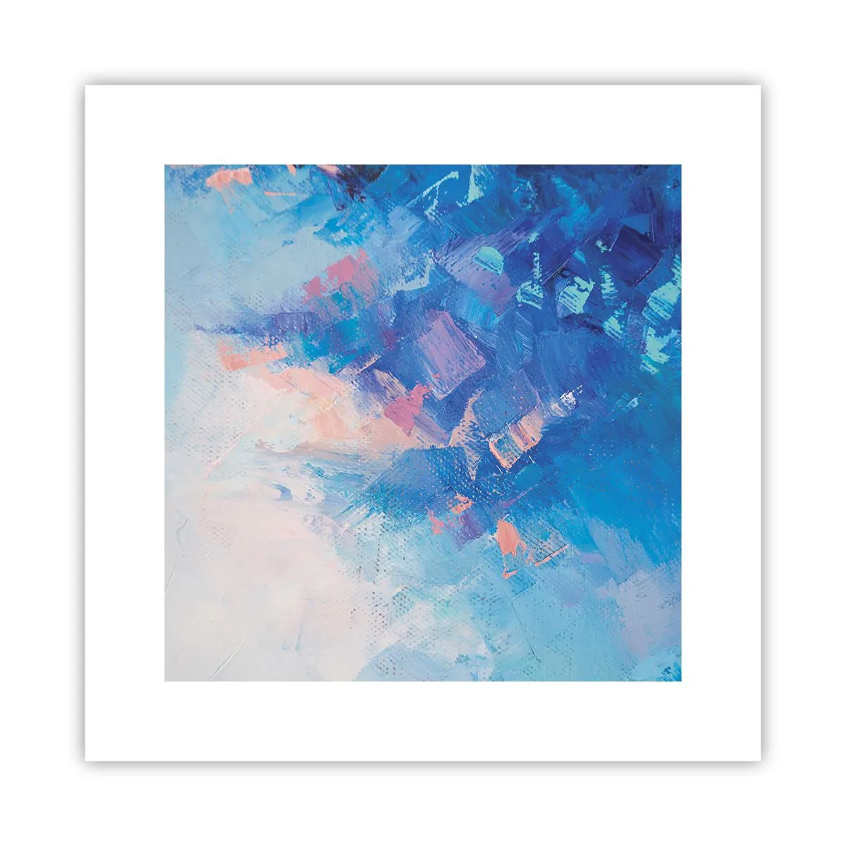 Poster - Abstracție de iarnă - 30x30 cm