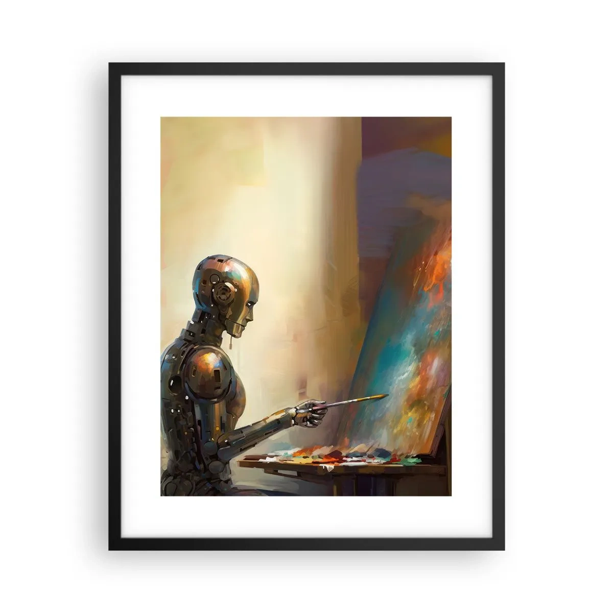 Poster în ramă neagră - Arta viitorului - 40x50 cm