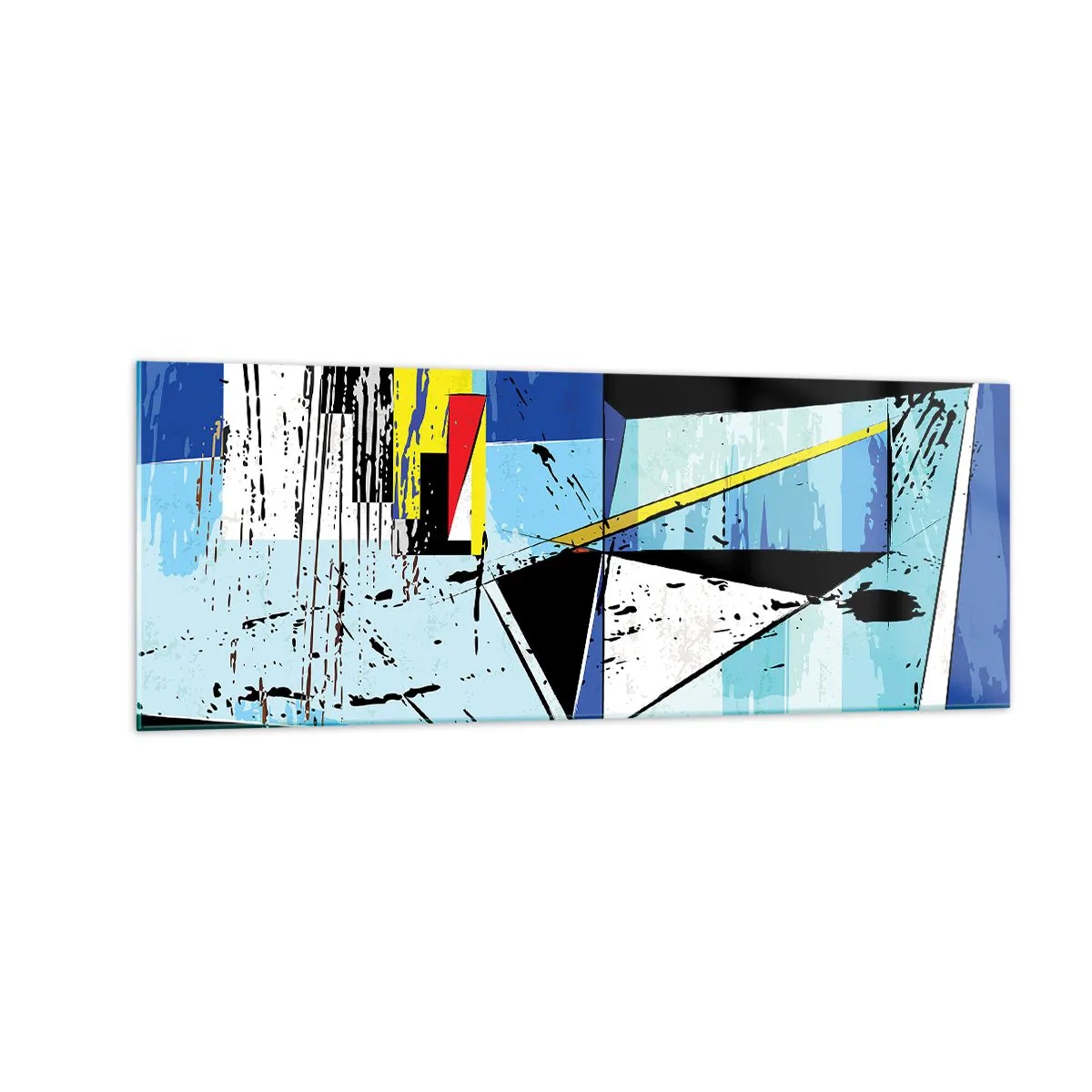 Tablou pe sticlă - Privind lumea dintr-un unghi... - 140x50 cm