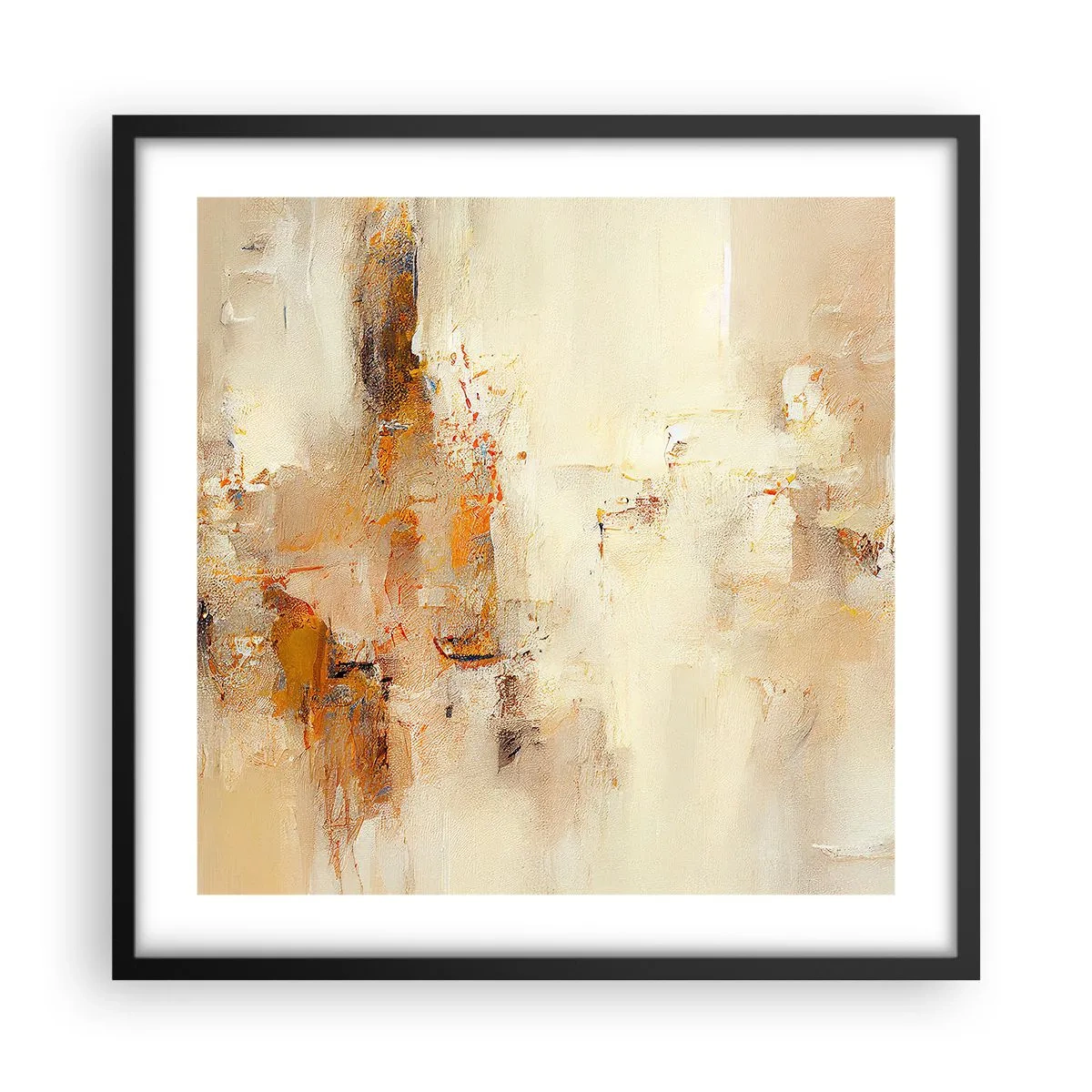 Poster în ramă neagră - Sufletul de chihlimbar - 50x50 cm