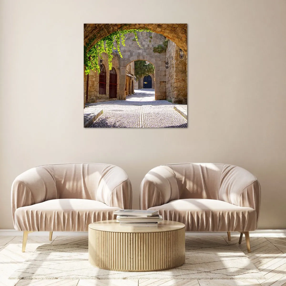 Tablou pe sticlă - Procesiunea e pe cale să apară - 60x60 cm