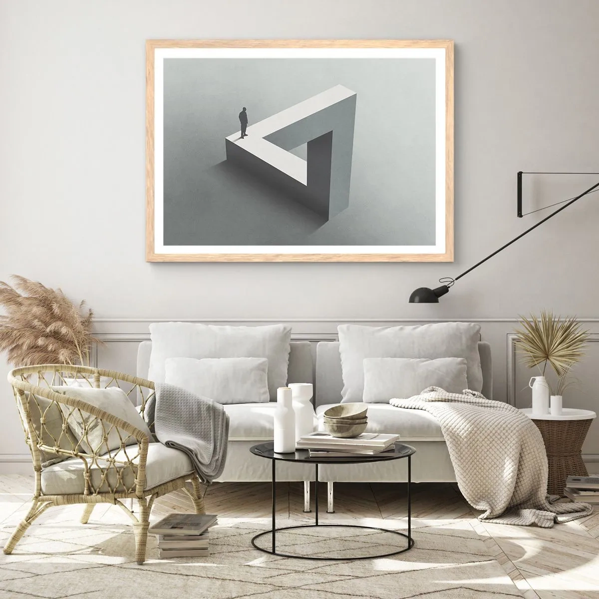 Poster în ramă de stejar deschis - Și totuși este posibil - 91x61 cm