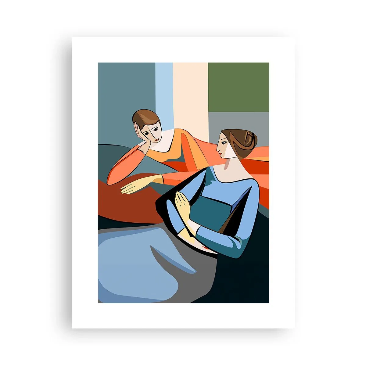 Poster - Un moment de confidențe - 30x40 cm