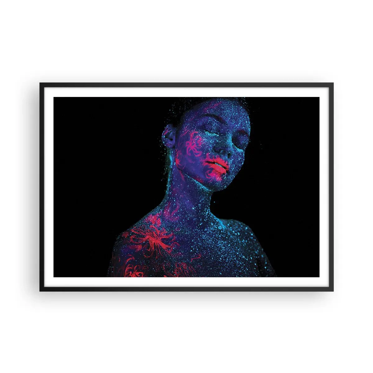 Poster în ramă neagră - În praf de stele - 100x70 cm