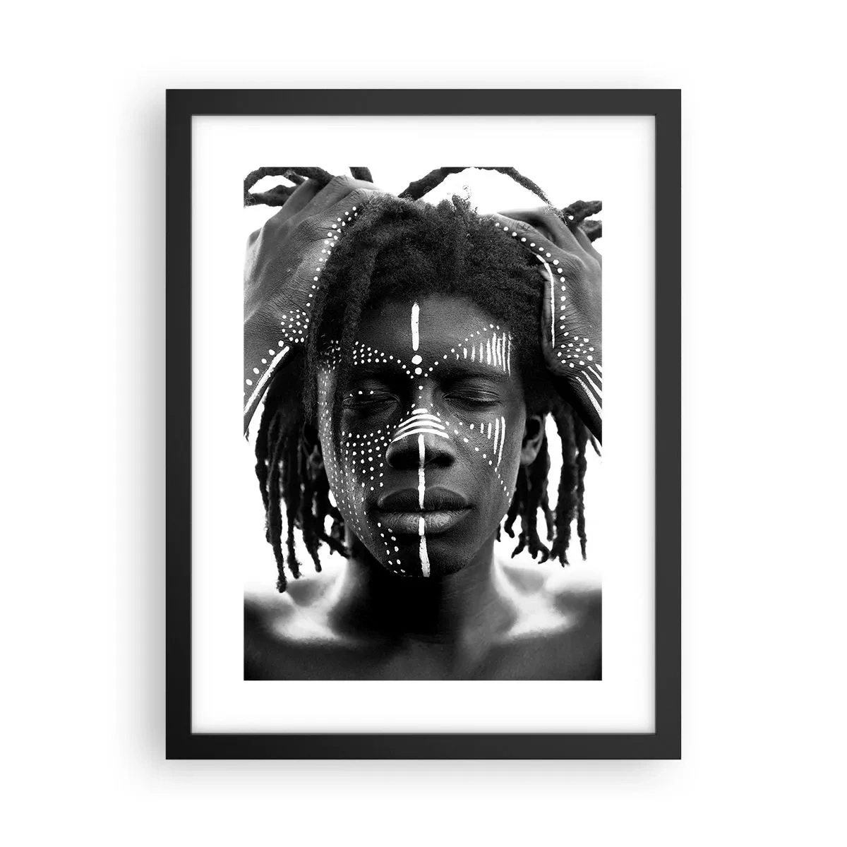 Poster în ramă neagră - Unde ești? - 30x40 cm