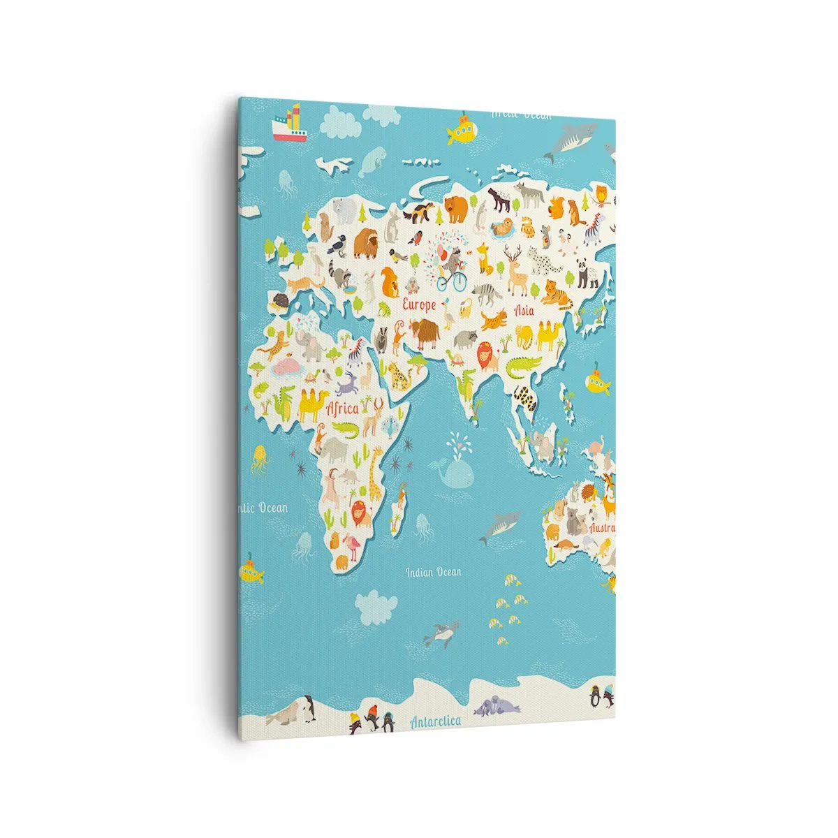 Tablou pe pânză - Noi iubim întreaga lume - 80x120 cm