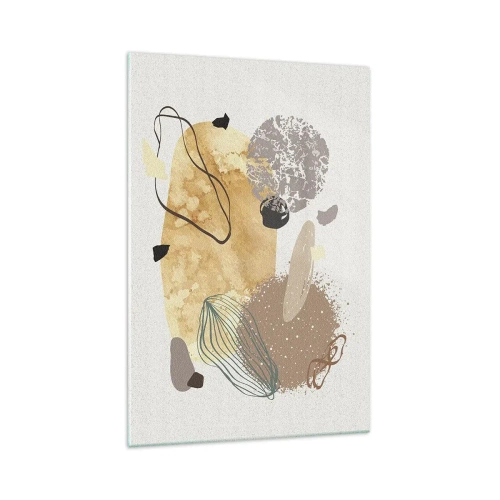 Tablou pe sticlă - Fluiditatea aplicată - 70x100 cm