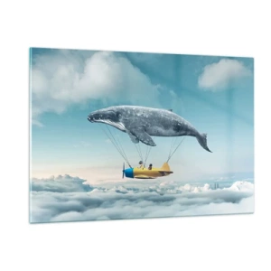 Tablou pe sticlă - De ce nu? - 120x80 cm