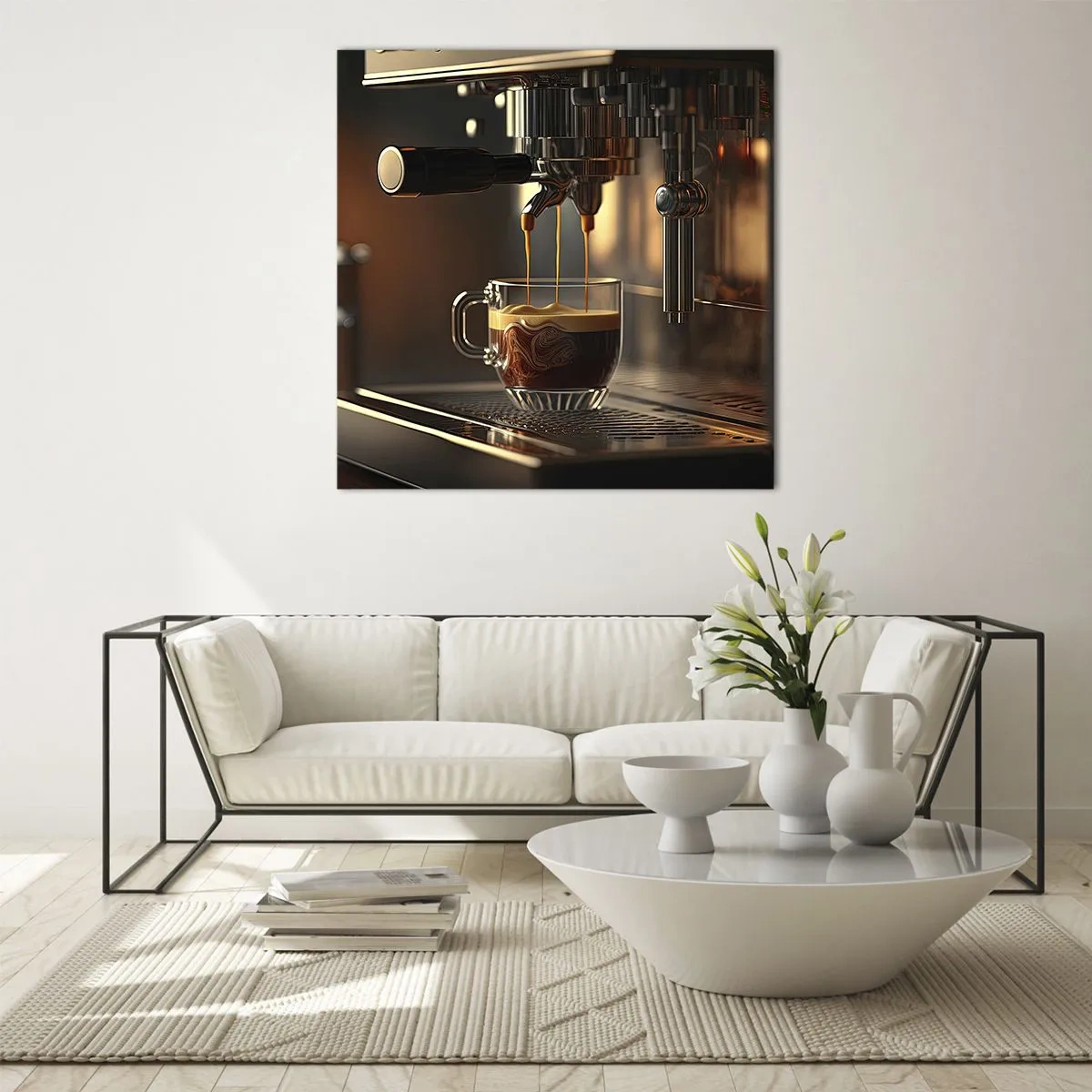 Tablou pe sticlă - Băutură senzuală - 60x60 cm