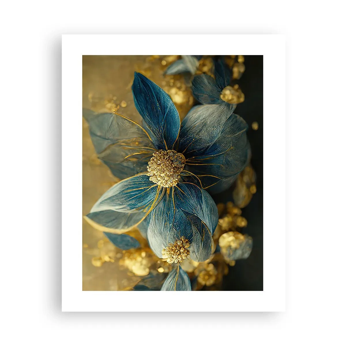 Poster - Floare cu aur - 40x50 cm