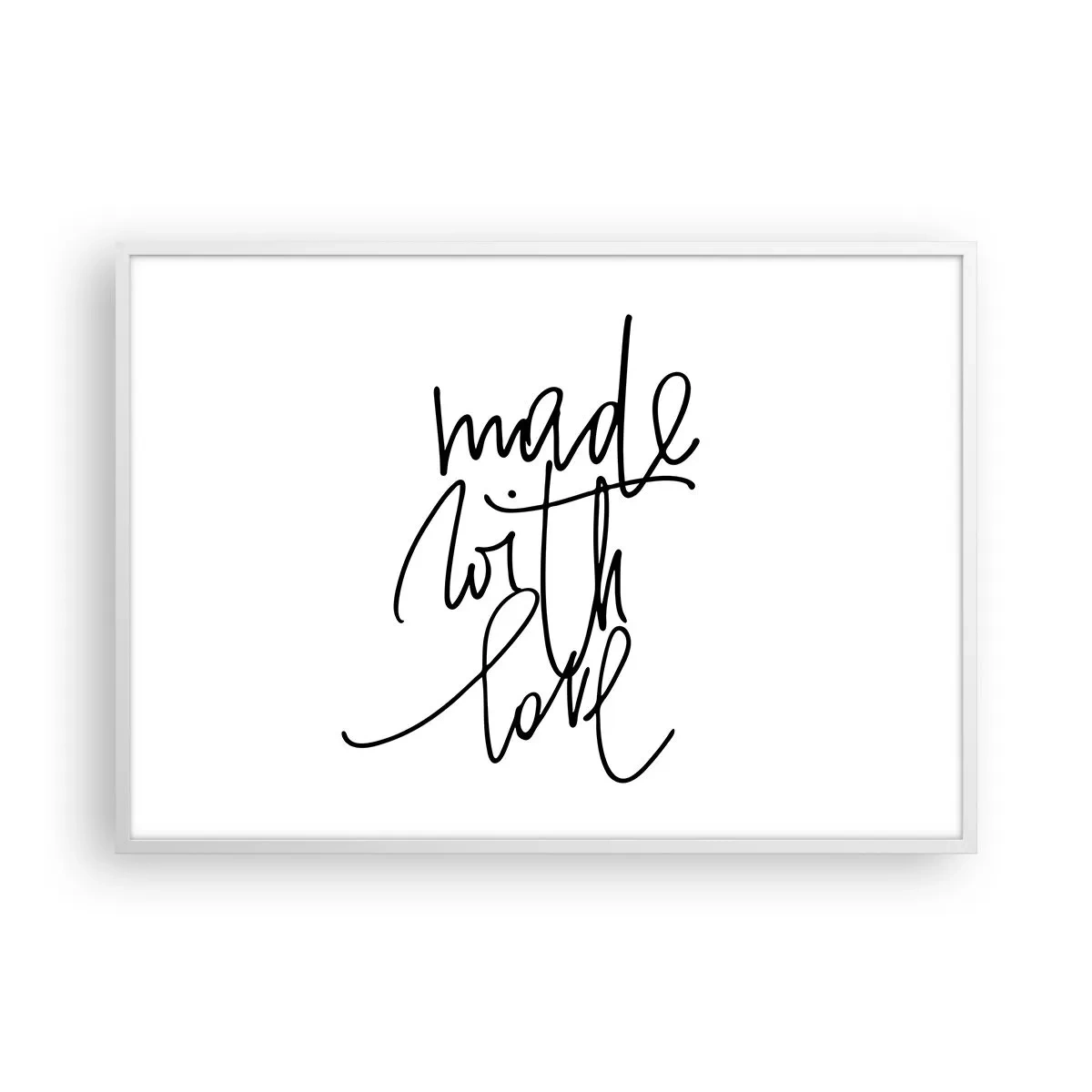 Poster în ramă albă - Cel mai bun brand - 100x70 cm