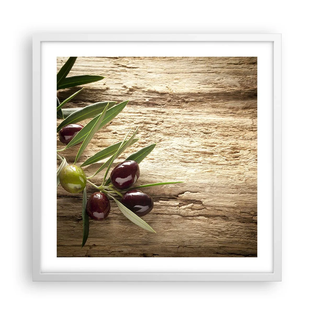 Poster în ramă albă - Direct din natură - 50x50 cm